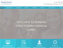 Tablet Screenshot of dundasstreetmedical.com.au